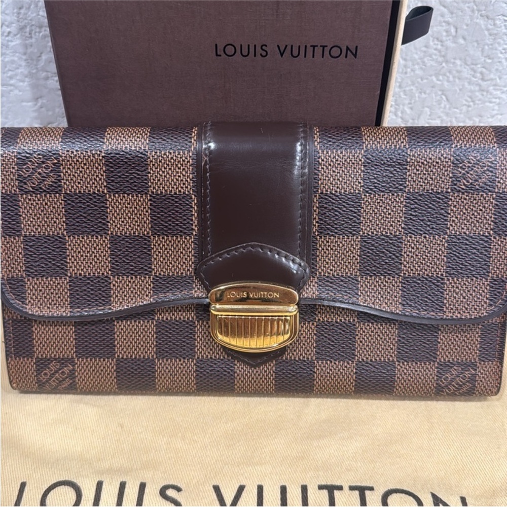 Louis Vuitton Damier Long Wallet | Portofeuil Sistina | FULL INCLUSION - Picture 4 of 12